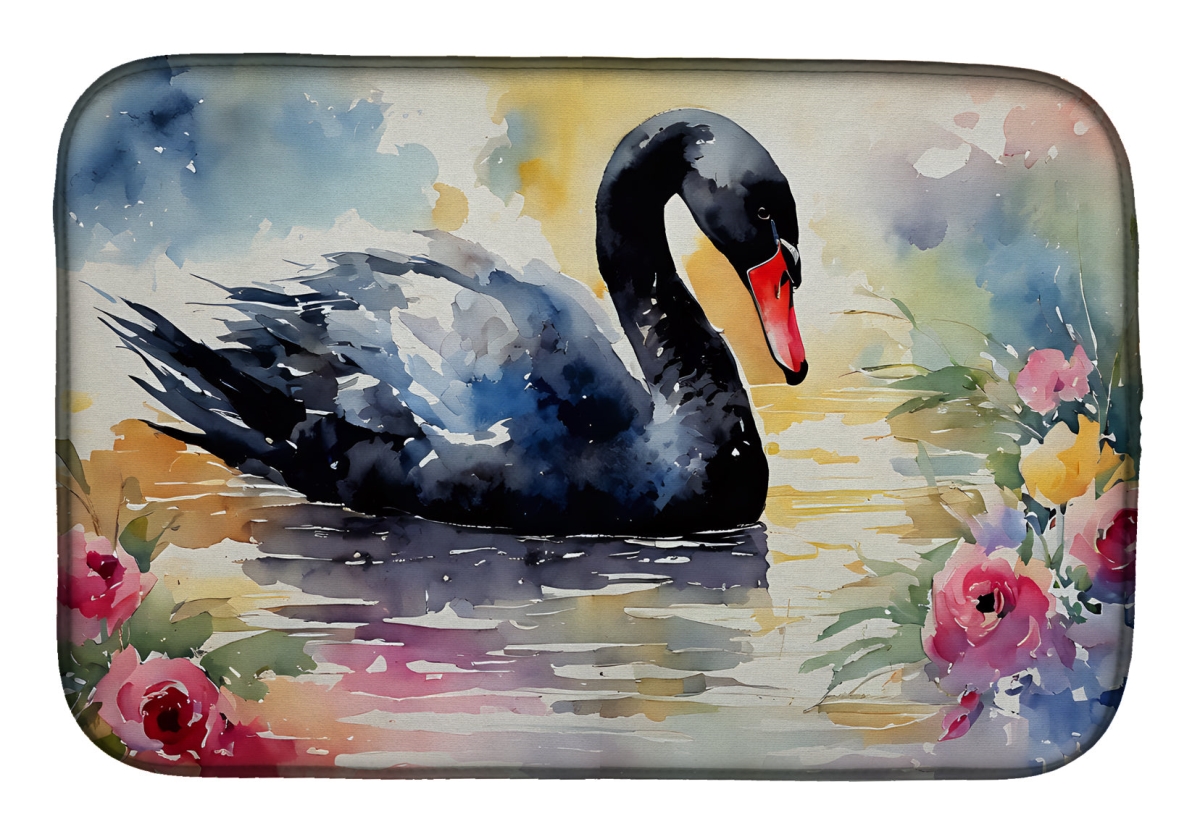 DAC3272DDM 21 x 14 in.  Black Swan Dish Drying Mat