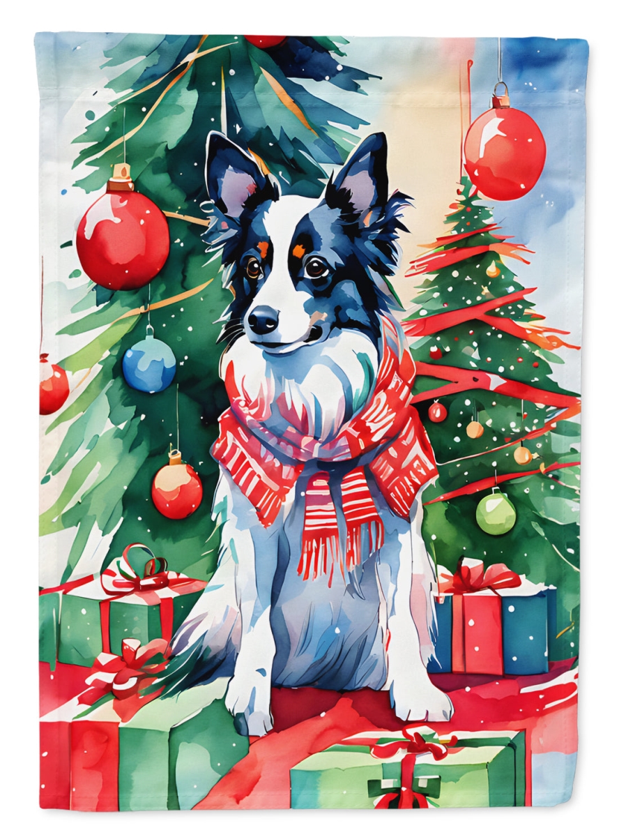 DAC3552CHF 40 x 28 in. Papillon Christmas Polyester House Flag