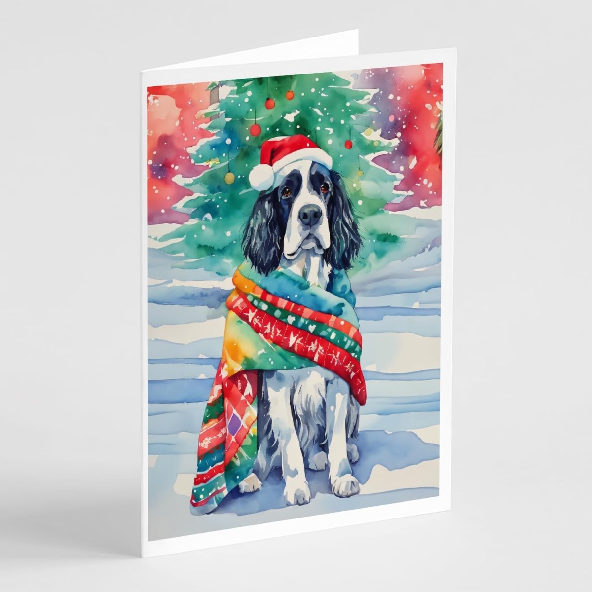 5 x 7 in. Unisex English Springer Spaniel Christmas Greeting Cards - Pack of 8 -  PartyPros, PA4306848