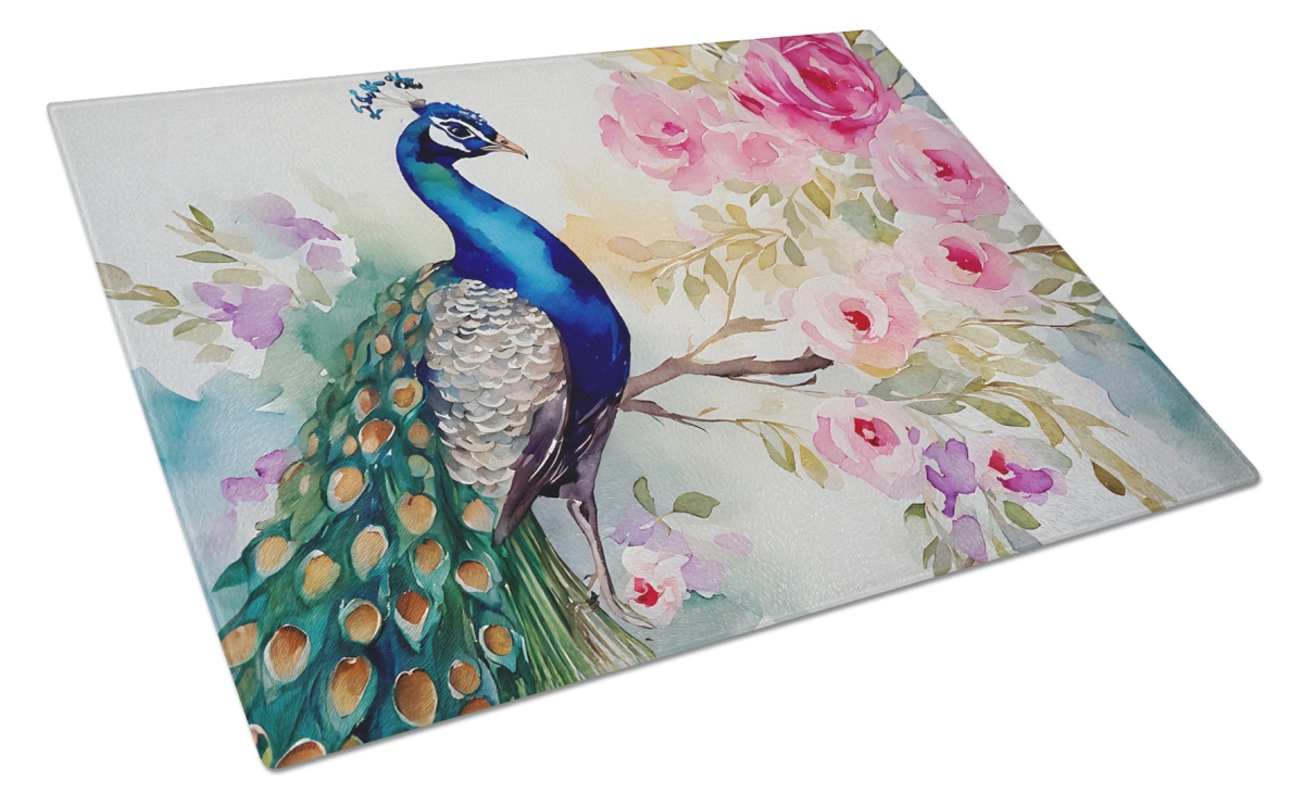 DAC3257LCB 15 x 12 in. Peacock Glass Cutting Board