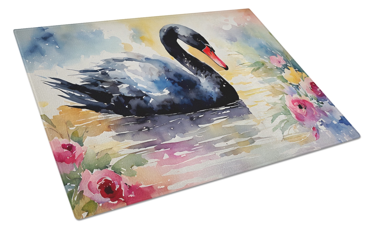 DAC3272LCB 15 x 12 in. Black Swan Glass Cutting Board