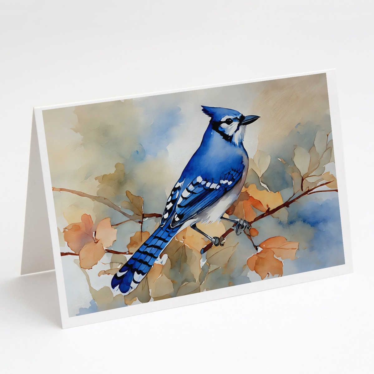 5 x 7 in. Unisex Blue Jay Greeting Cards - Pack of 8