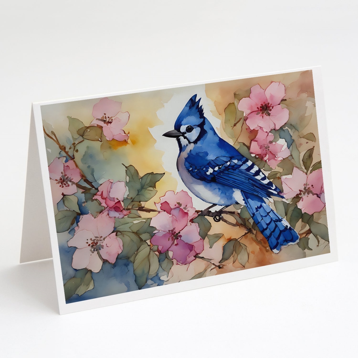 5 x 7 in. Unisex Blue Jay Greeting Cards - Pack of 8