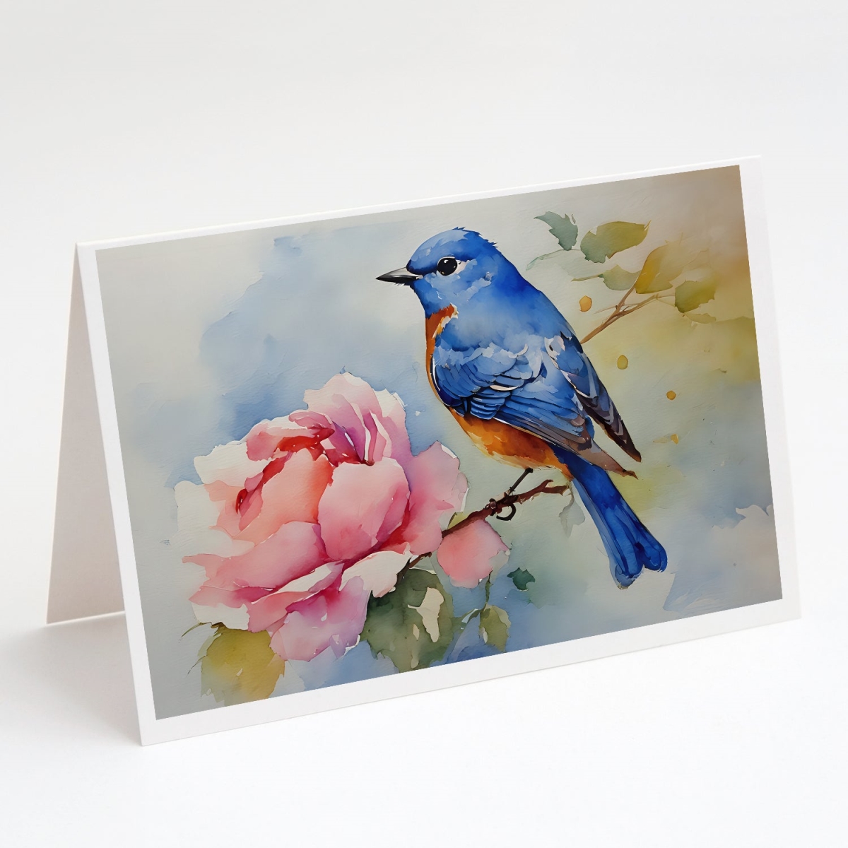 5 x 7 in. Unisex Bluebird Greeting Cards - Pack of 8