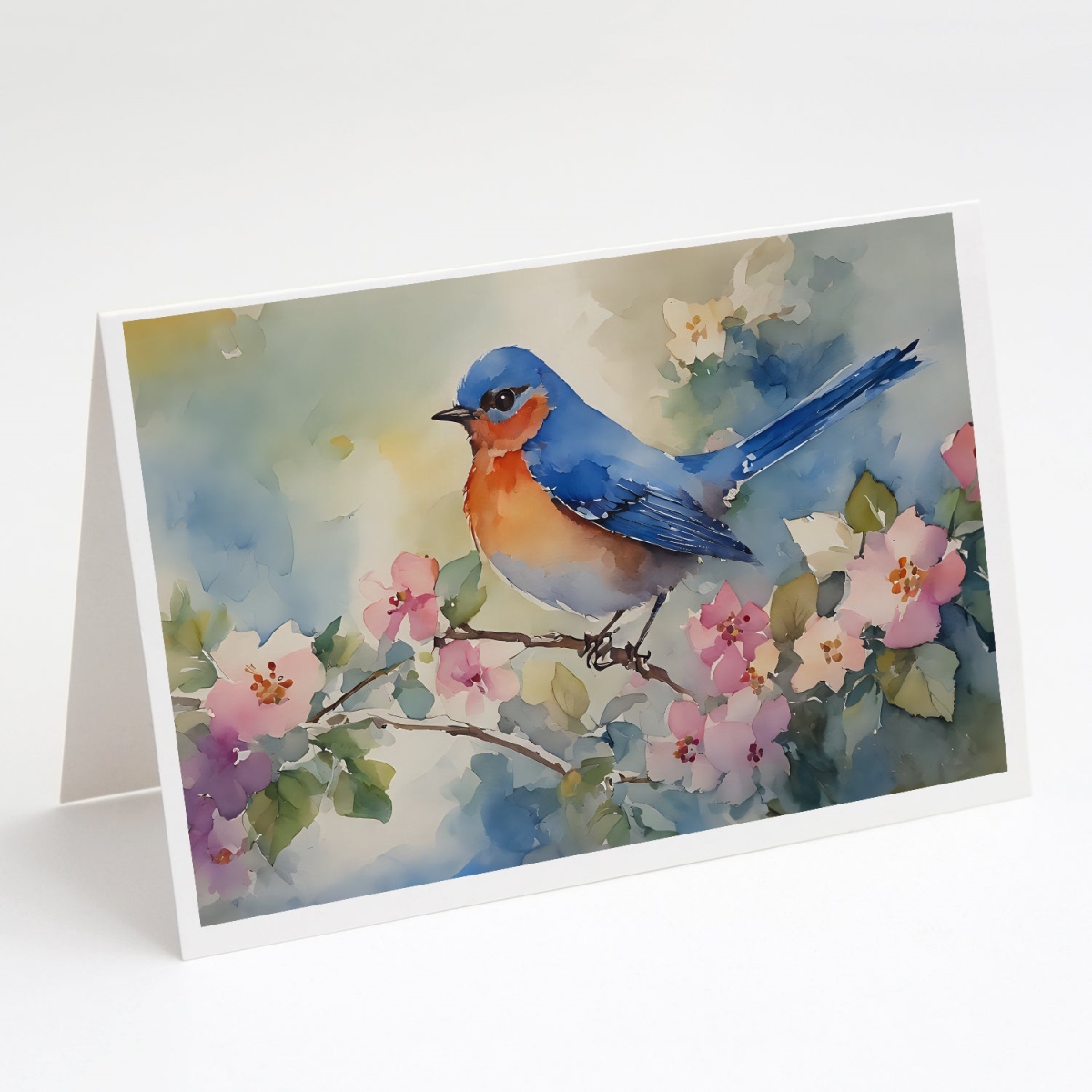 5 x 7 in. Unisex Bluebird Greeting Cards - Pack of 8
