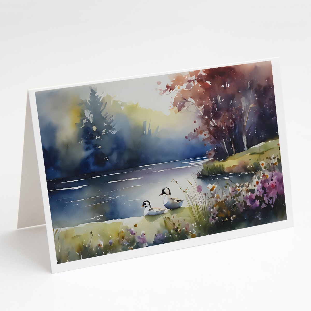 5 x 7 in. Unisex Bufflehead Greeting Cards - Pack of 8