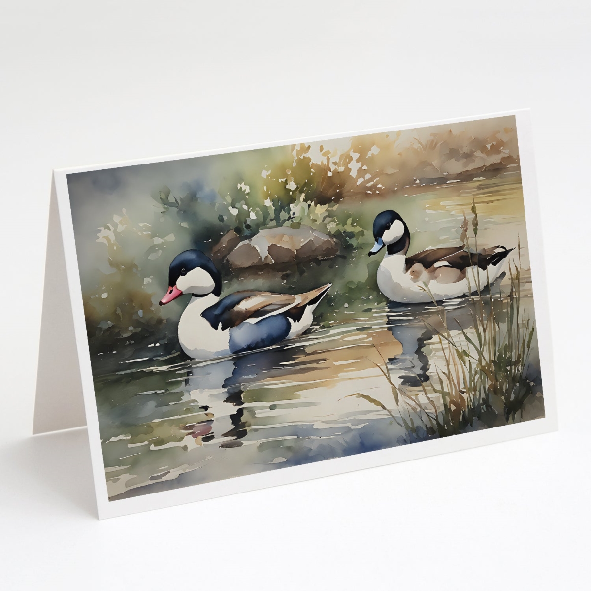 5 x 7 in. Unisex Bufflehead Greeting Cards - Pack of 8