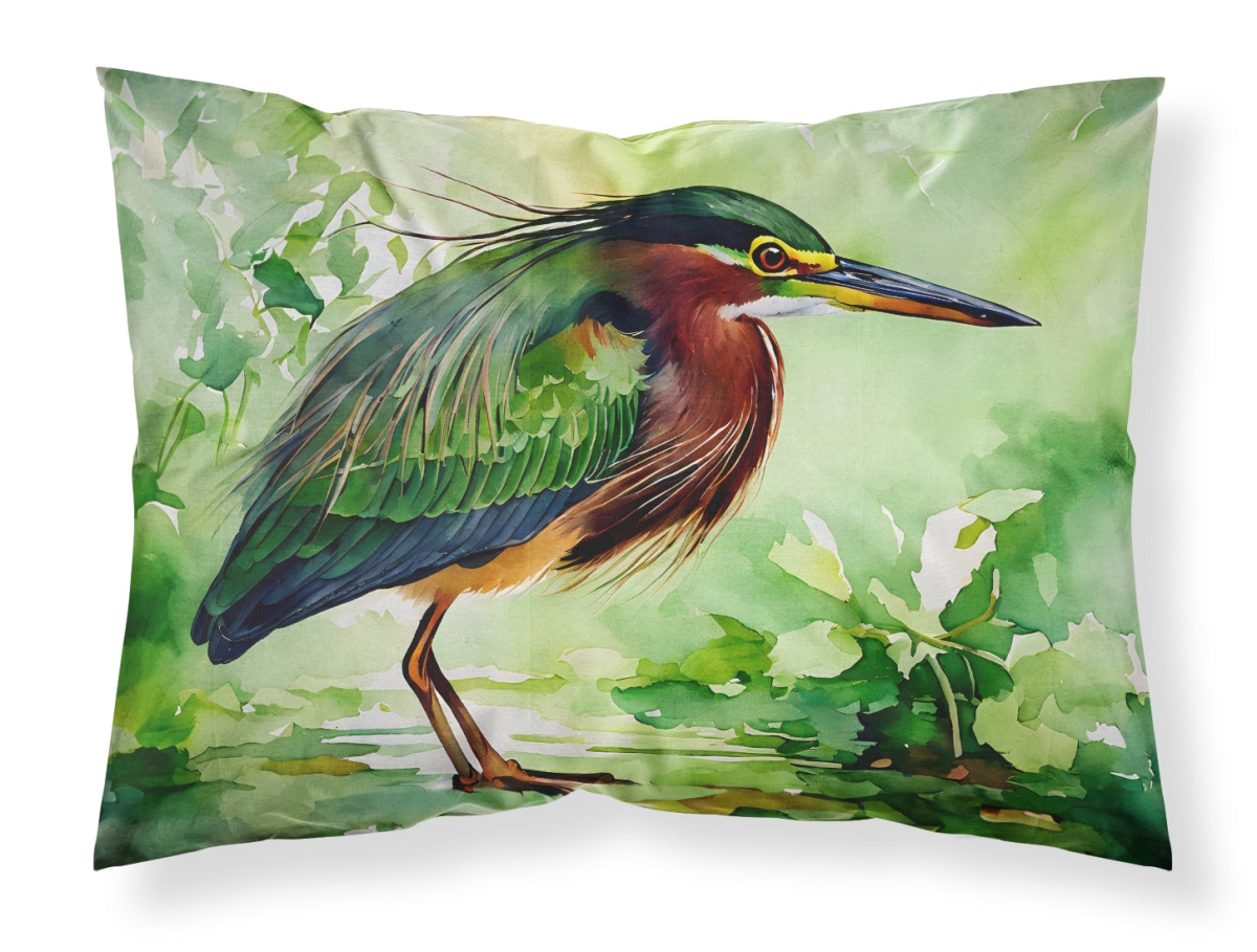 20.5 x 30 in. Unisex Green Heron Standard Pillowcase