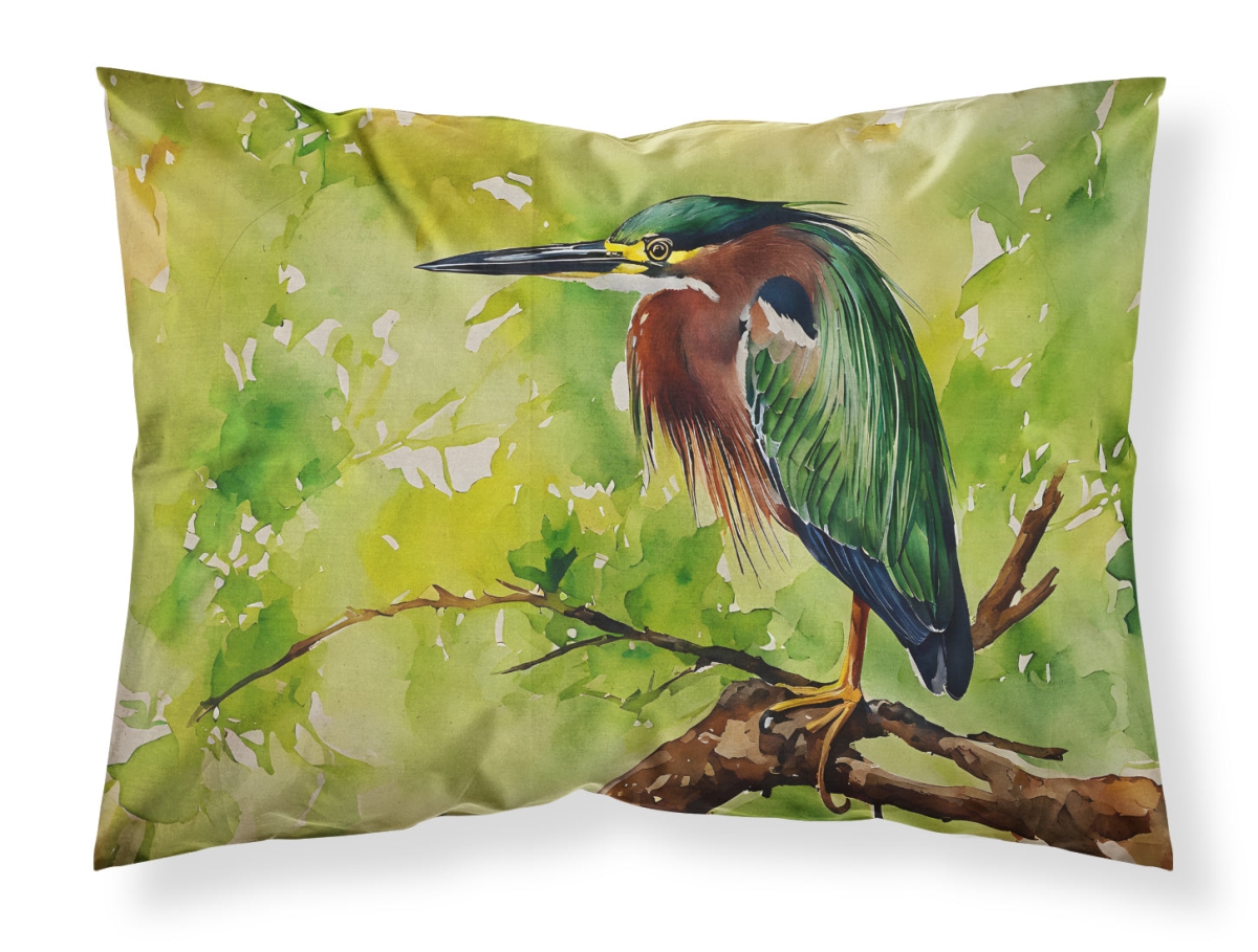 20.5 x 30 in. Unisex Green Heron Standard Pillowcase