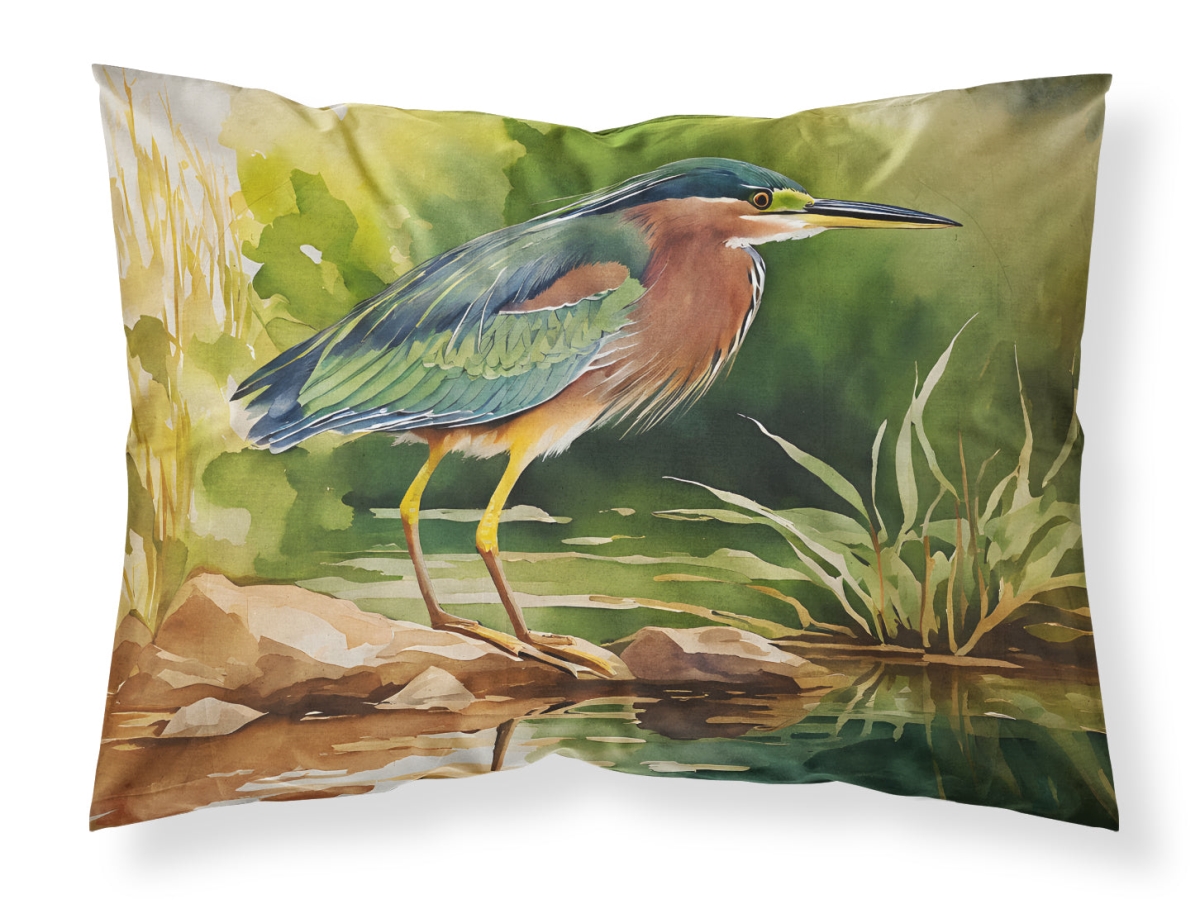 20.5 x 30 in. Unisex Green Heron Standard Pillowcase