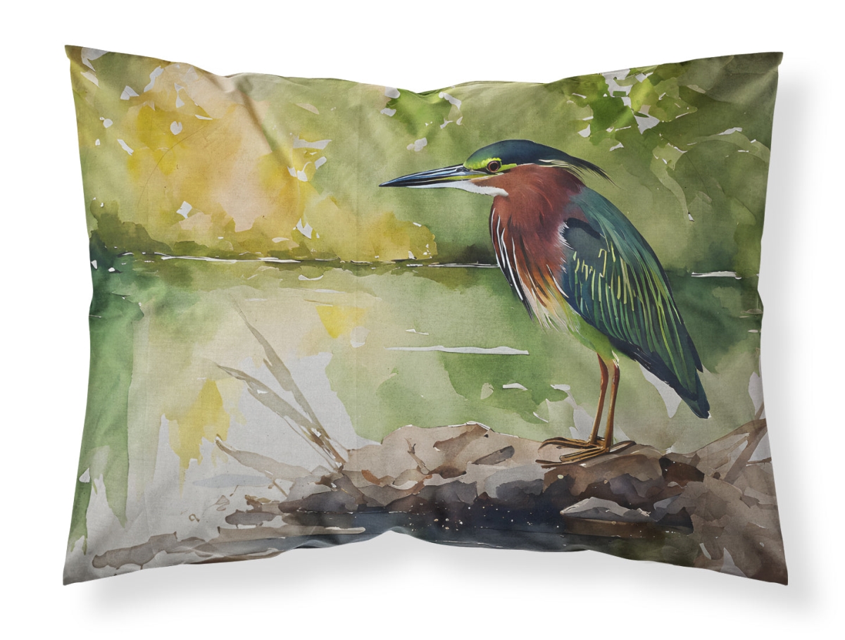 20.5 x 30 in. Unisex Green Heron Standard Pillowcase