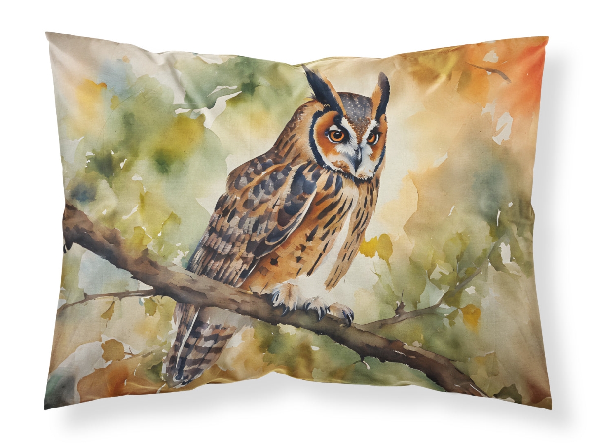 20.5 x 30 in. Unisex Long-Eared Owl Standard Pillowcase