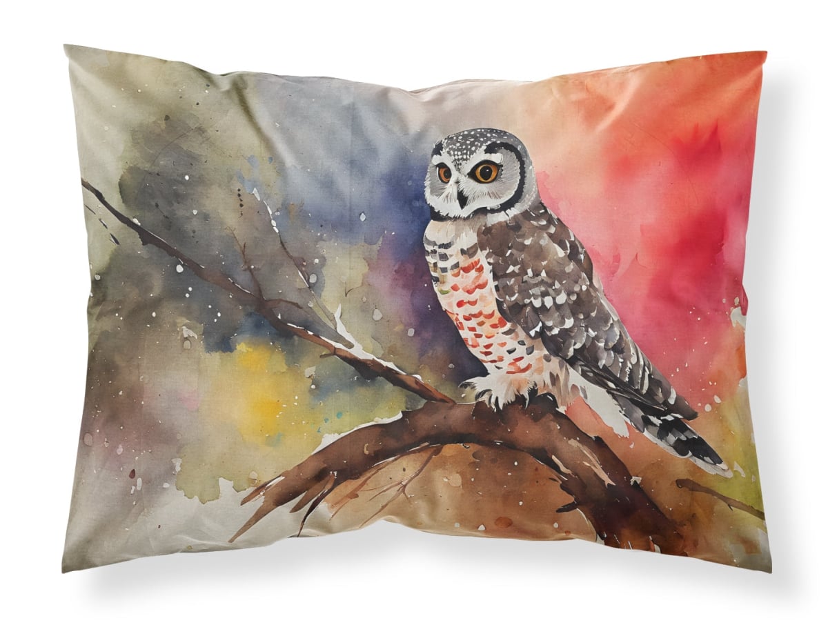 20.5 x 30 in. Unisex Northern Hawk Owl Standard Pillowcase