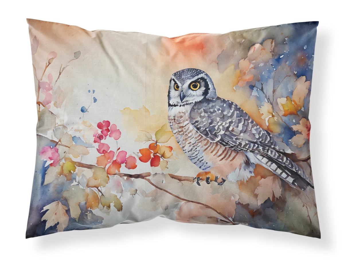 20.5 x 30 in. Unisex Northern Hawk Owl Standard Pillowcase