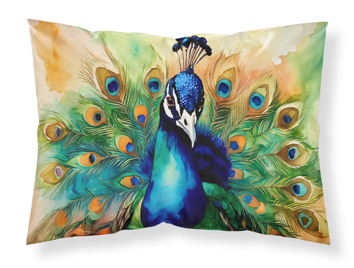 20.5 x 30 in. Unisex Peacock Standard Pillowcase