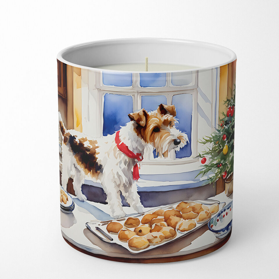 DAC3892CDL 10 oz Wire Fox Terrier Christmas Cookies Decorative 100 Percent Soy Candle