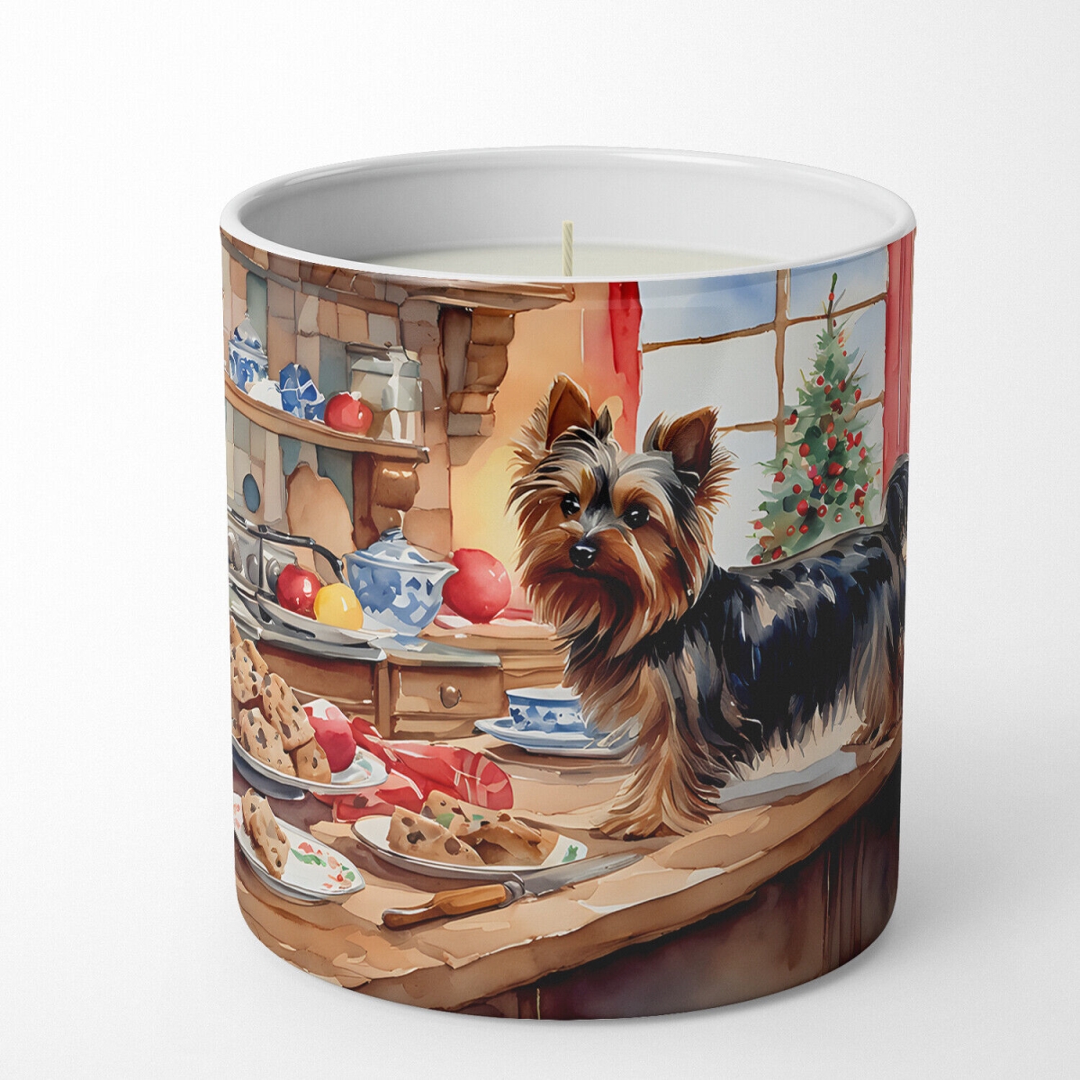 DAC3894CDL 10 oz Yorkshire Terrier Yorkie Christmas Cookies Decorative 100 Percent Soy Candle