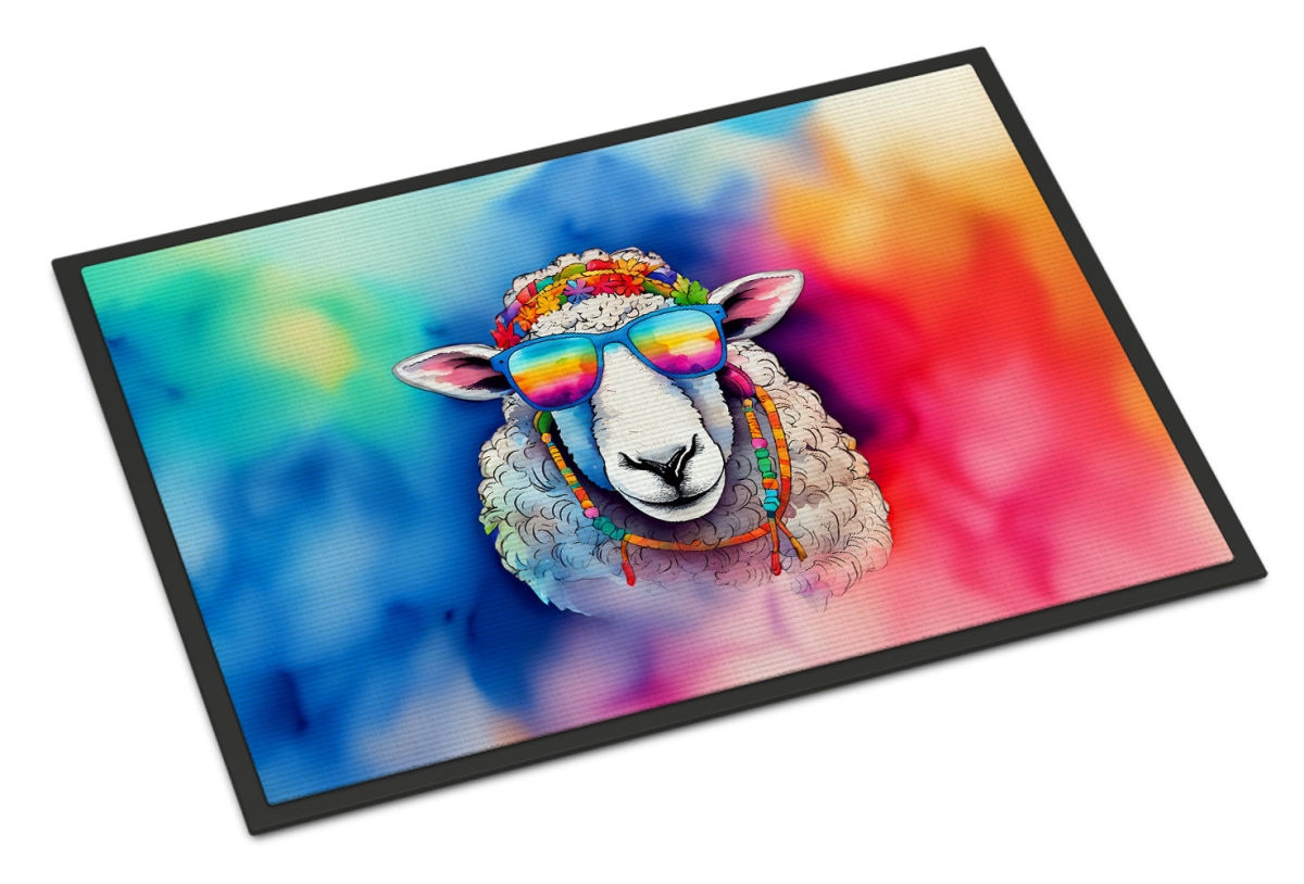 DAC4043JMAT 24 x 36 in.  Hippie Animal Sheep Doormat
