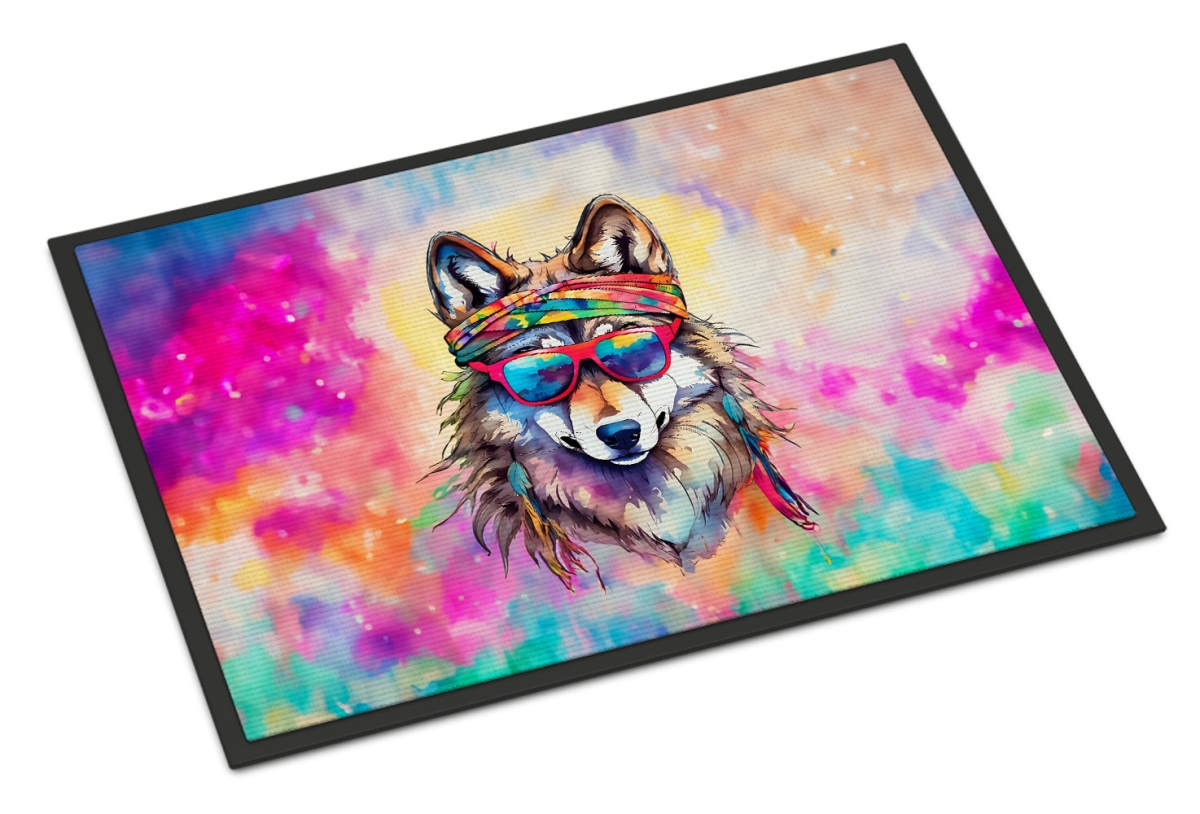 24 x 36 in. Unisex Hippie Animal Wolf Doormat
