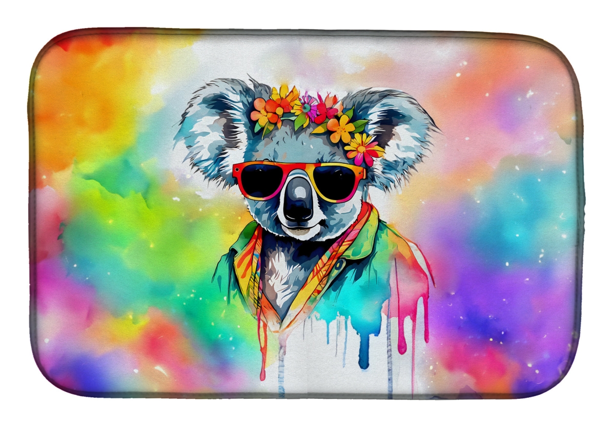 Picture of Carolines Treasures DAC4000DDM 21 x 14 in.  Hippie Animal Koala Dish Drying Mat