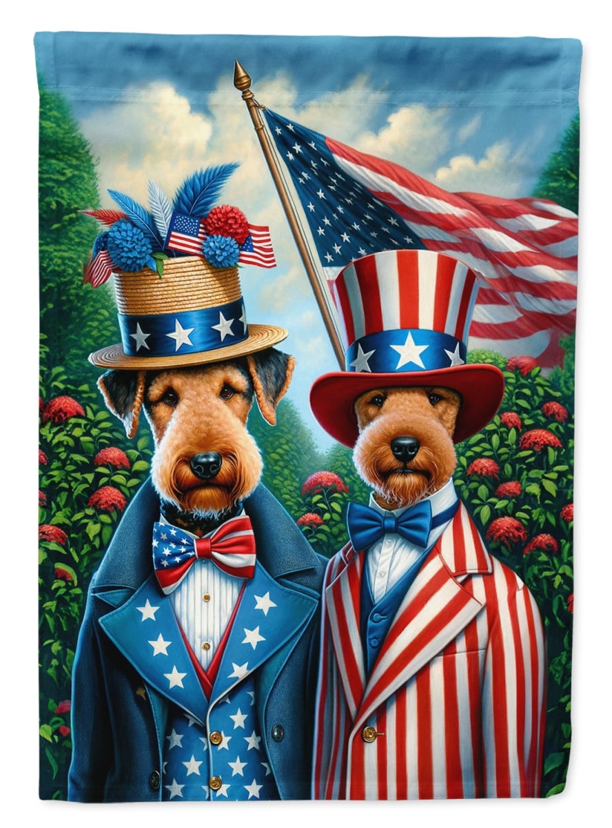 40 x 28 in. Unisex All American Airedale Terrier Polyester House Flag