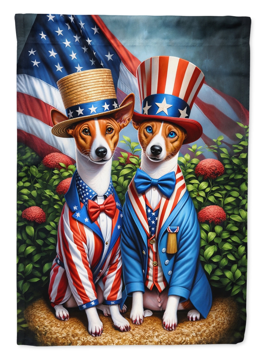 DAC4181CHF 40 x 28 in. All American Basenji Polyester House Flag
