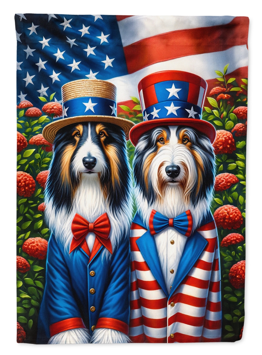 40 x 28 in. Unisex All American Bearded Collie Polyester House Flag