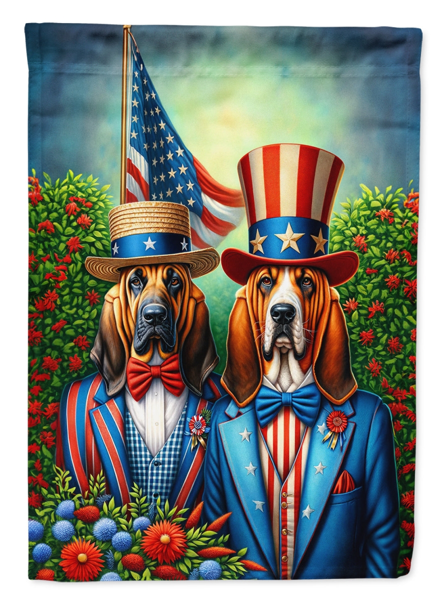 DAC4191CHF 40 x 28 in. All American Bloodhound Polyester House Flag