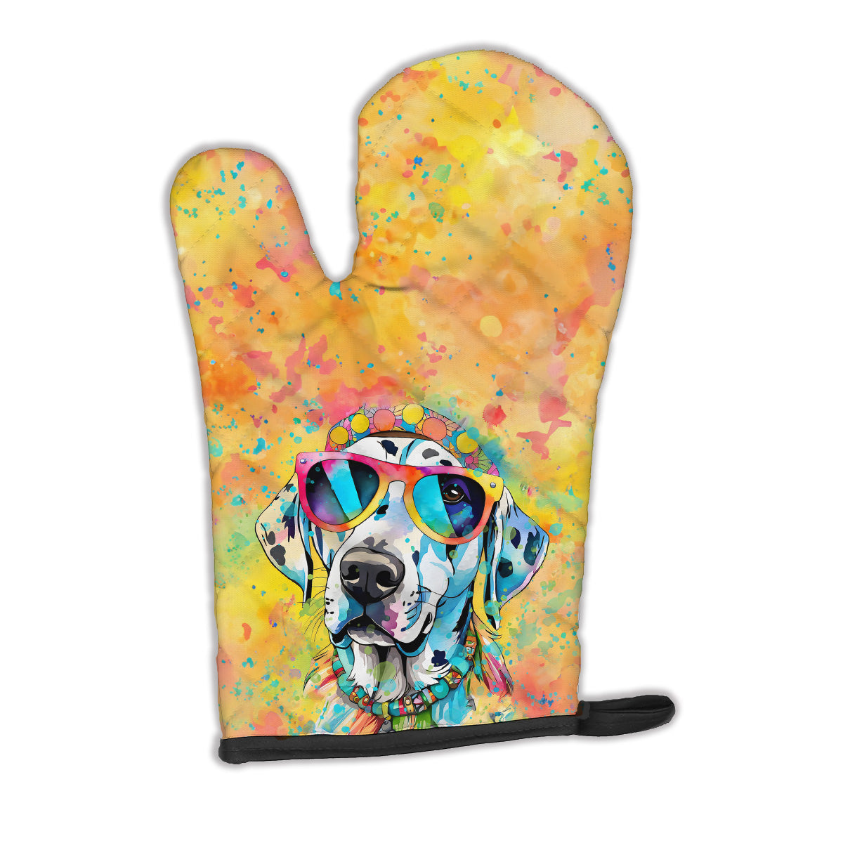 12 x 8.5 in. Unisex Dalmatian Hippie Dawg Polyester Oven Mitt