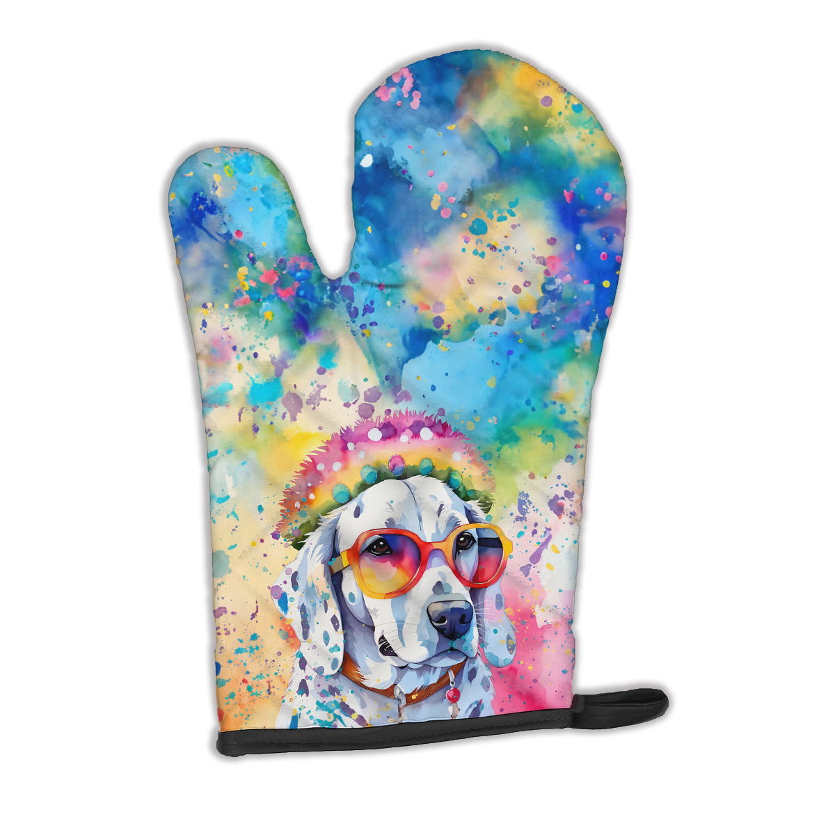 12 x 8.5 in. Unisex Dalmatian Hippie Dawg Polyester Oven Mitt