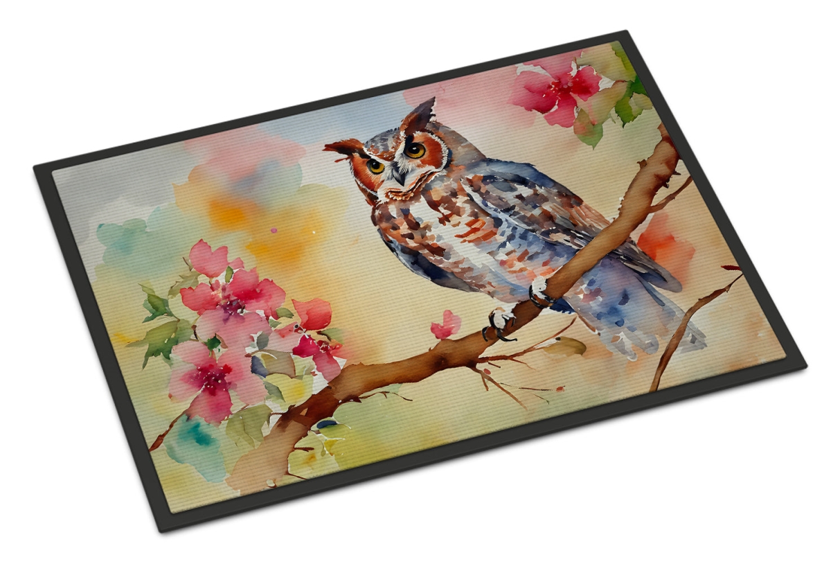 18 x 27 in. Unisex Eastern Screech Owl Doormat