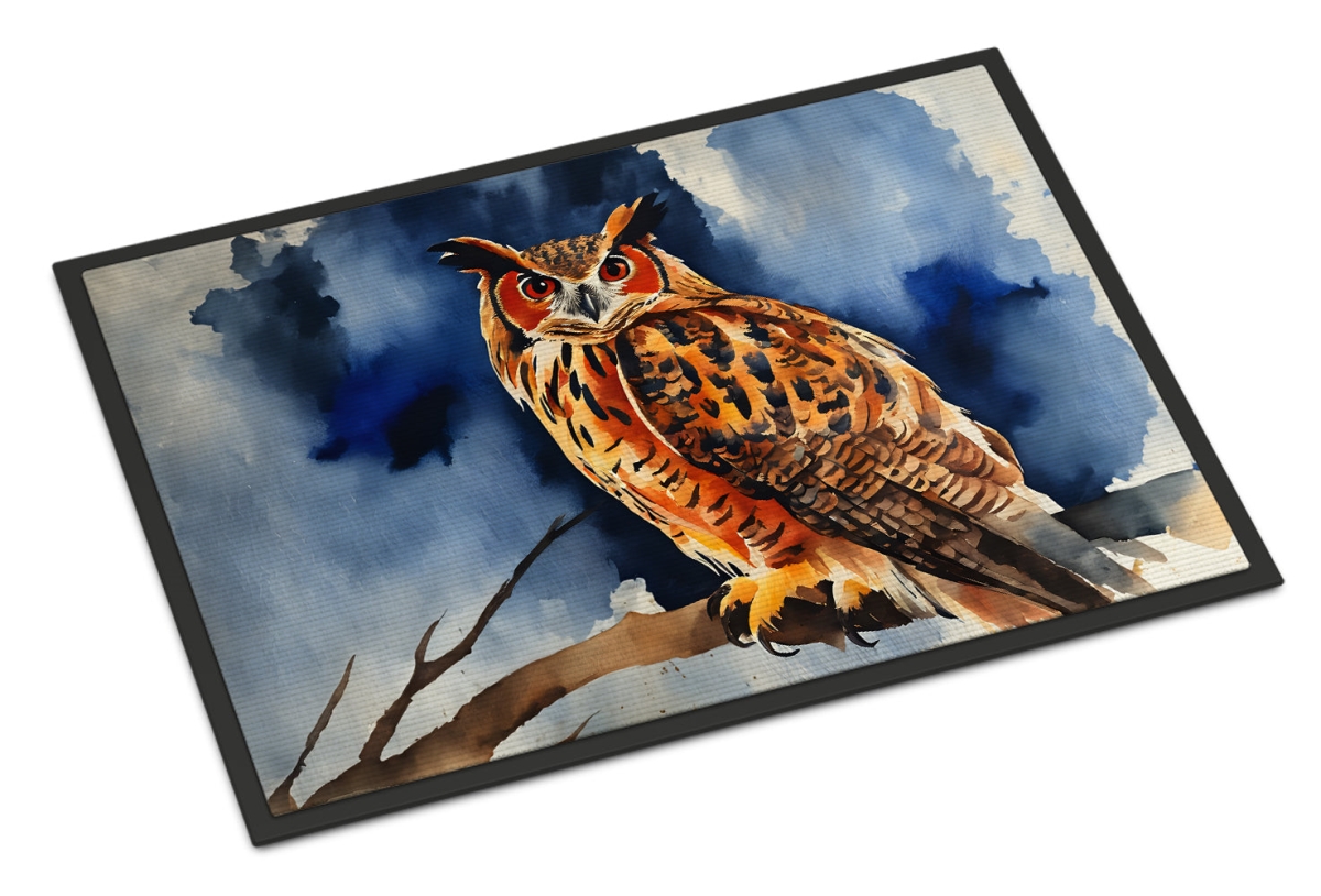 18 x 27 in. Unisex Eurasian Eagle Owl Doormat