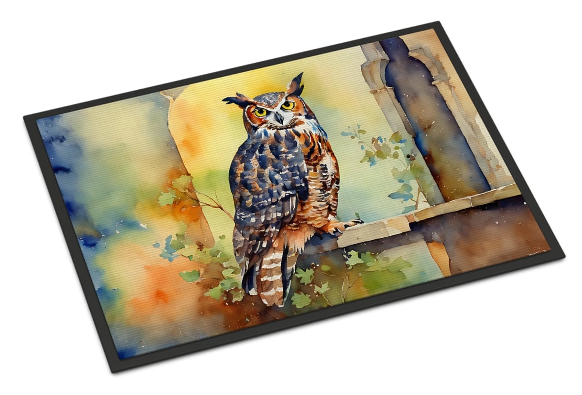 18 x 27 in. Unisex Great Horned Owl Doormat