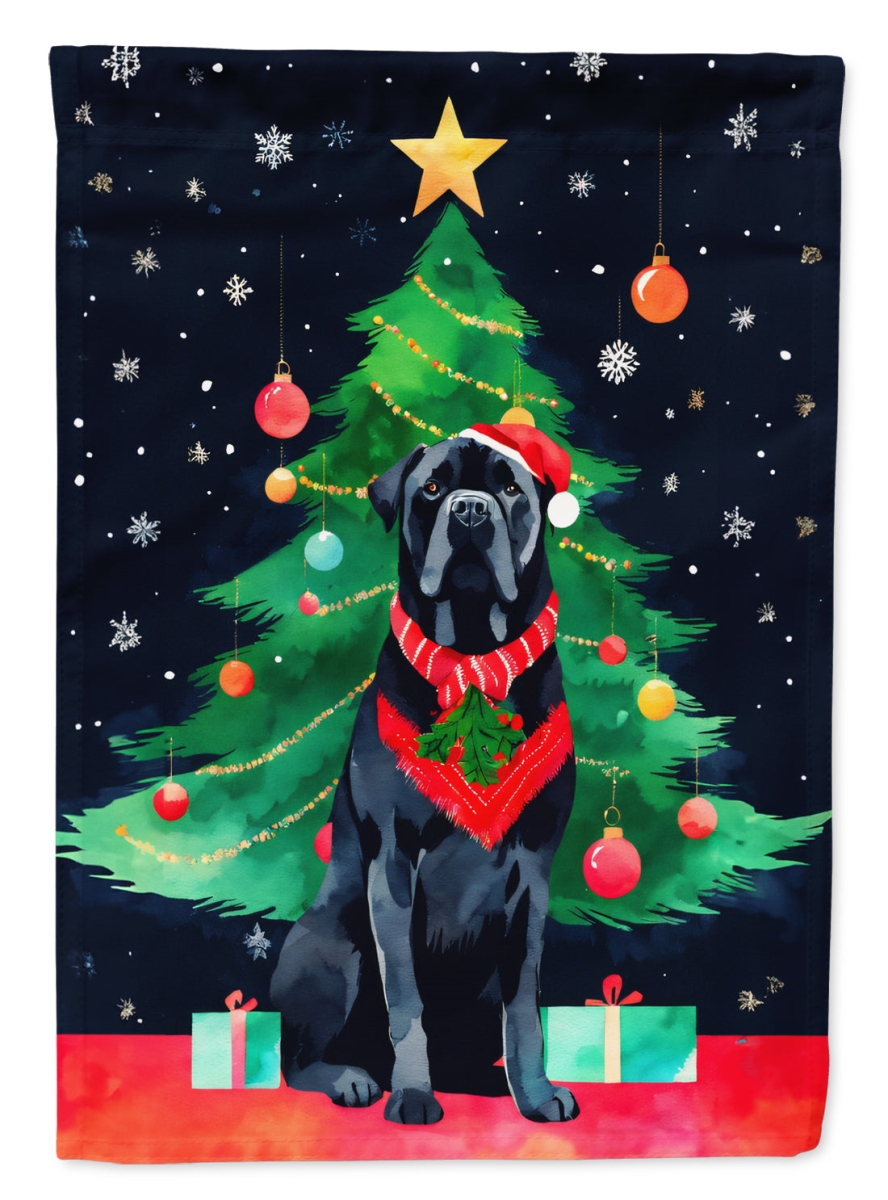 DAC3405GF 15.5 x 11.25 in. Cane Corso Christmas Polyester Fabric Garden Flag