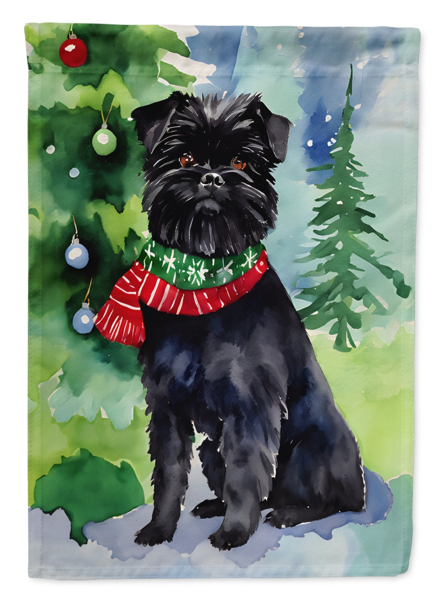 DAC3322CHF 40 x 28 in. Affenpinscher Christmas Polyester House Flag