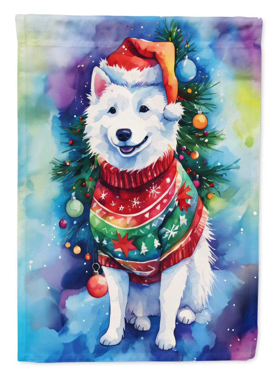 40 x 28 in. Unisex American Eskimo Christmas Polyester House Flag