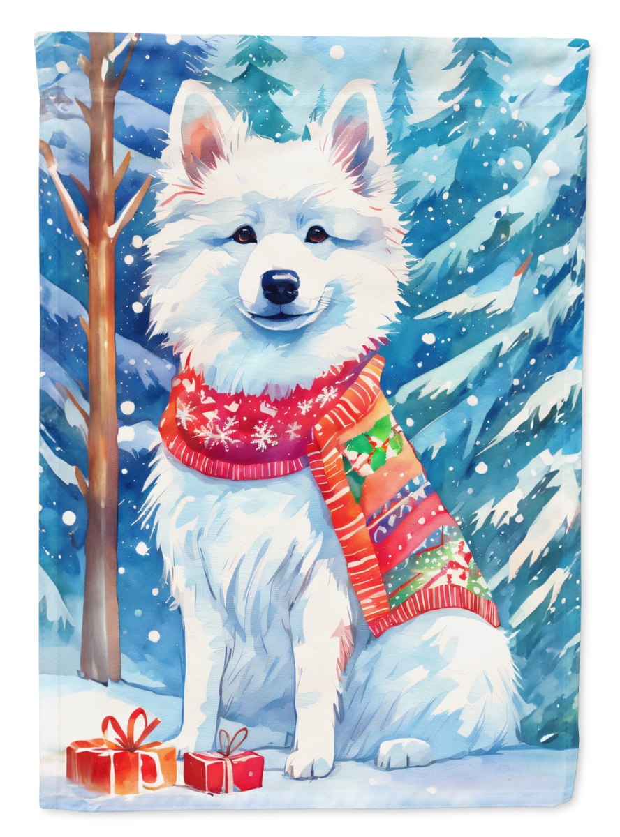40 x 28 in. Unisex American Eskimo Christmas Polyester House Flag