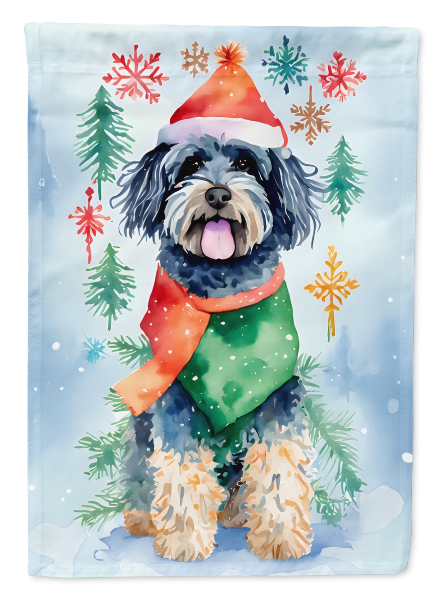 DAC3599CHF 40 x 28 in. Puli Christmas Polyester House Flag