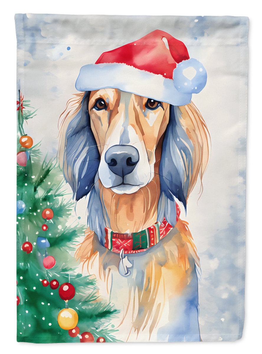 DAC3618CHF 40 x 28 in. Saluki Christmas Polyester House Flag
