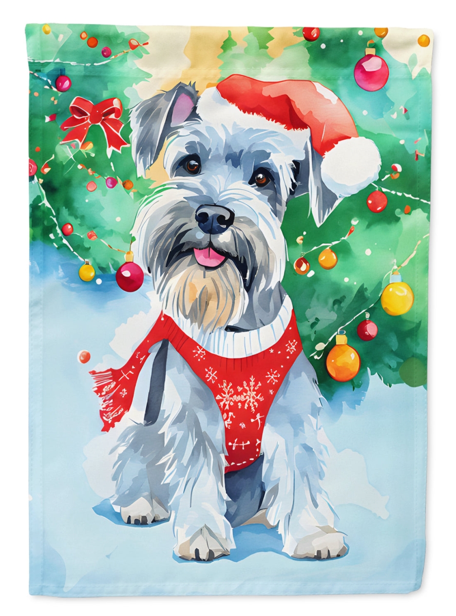 DAC3631CHF 40 x 28 in. Schnauzer Christmas Polyester House Flag