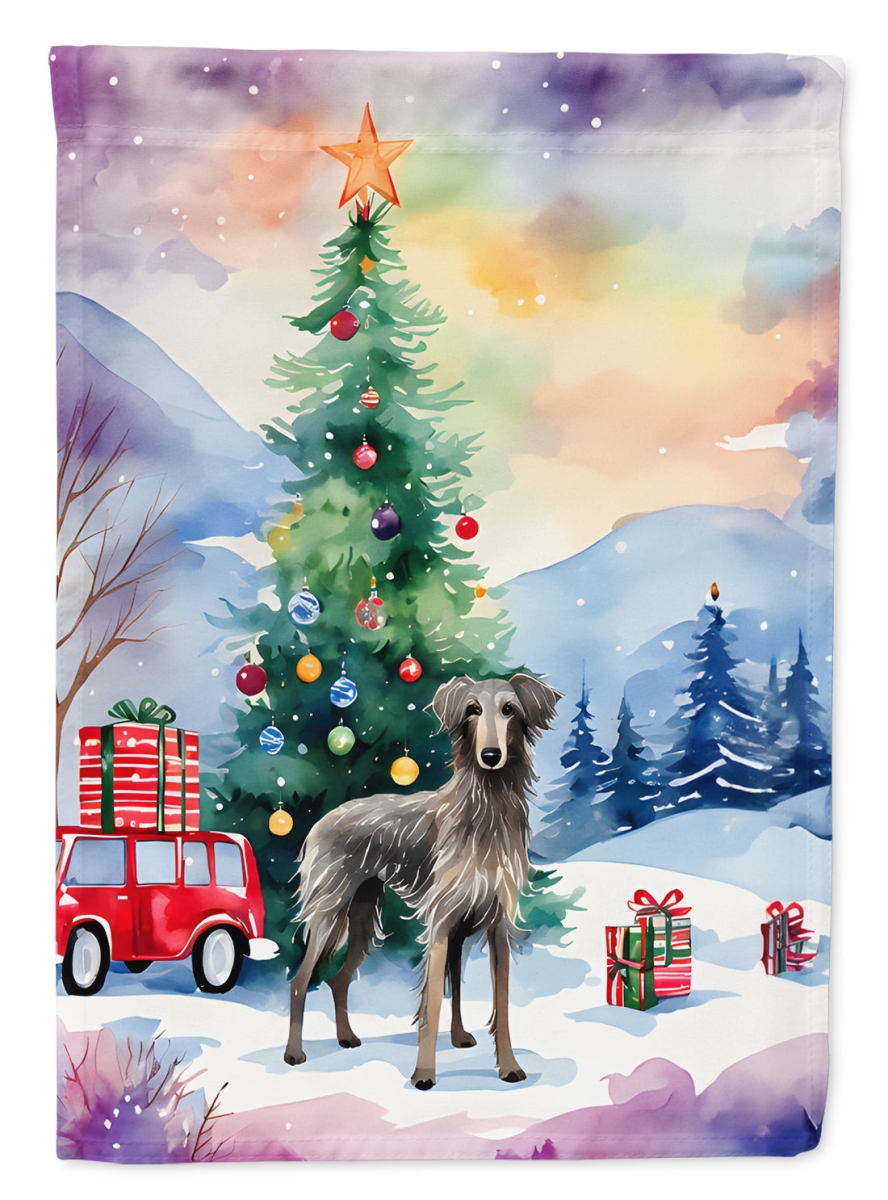 DAC3640CHF 40 x 28 in. Scottish Deerhound Christmas Polyester House Flag