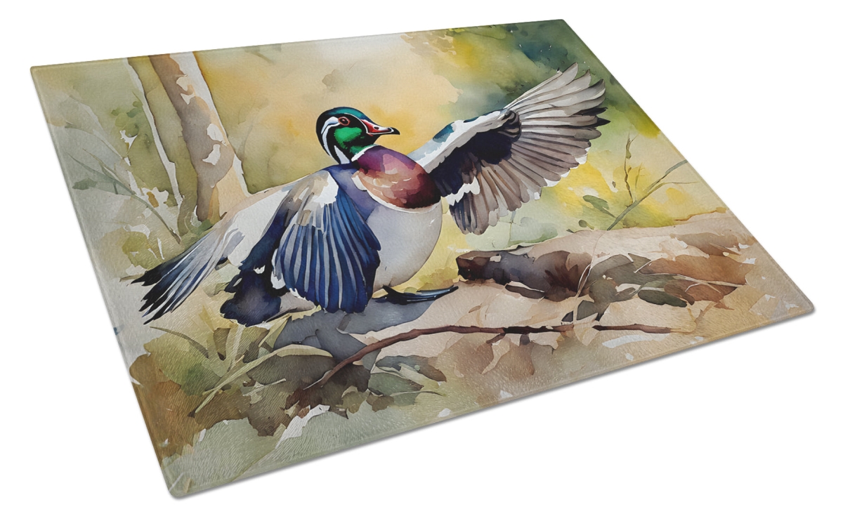 DAC3283LCB 15 x 12 in. Wood Duck Glass Cutting Board