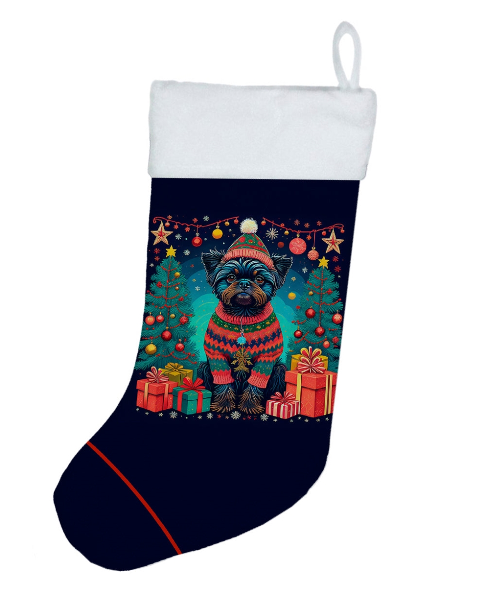 18 x 13.5 in. Unisex Affenpinscher Polyester Christmas Stocking