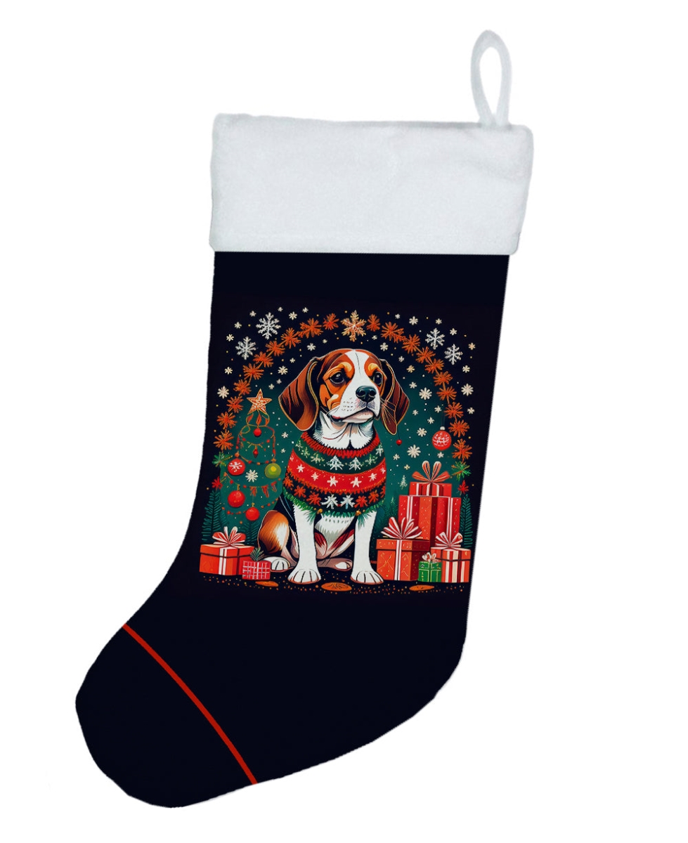 18 x 13.5 in. Unisex Beagle Polyester Christmas Stocking