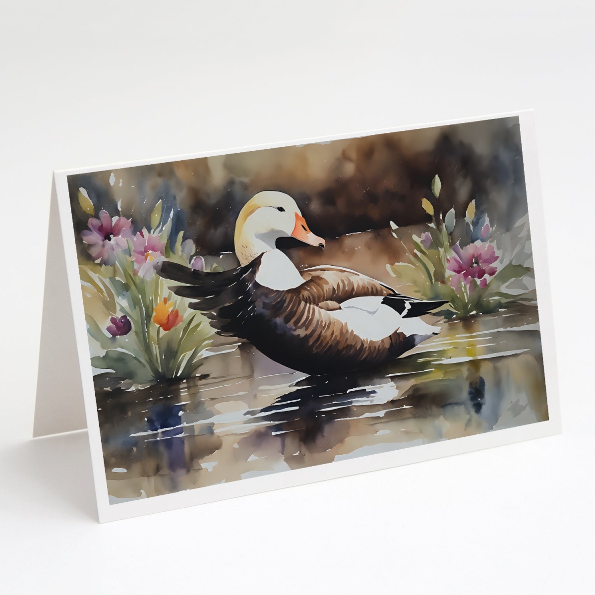 5 x 7 in. Unisex Common Eider Duck Greeting Cards - Pack of 8