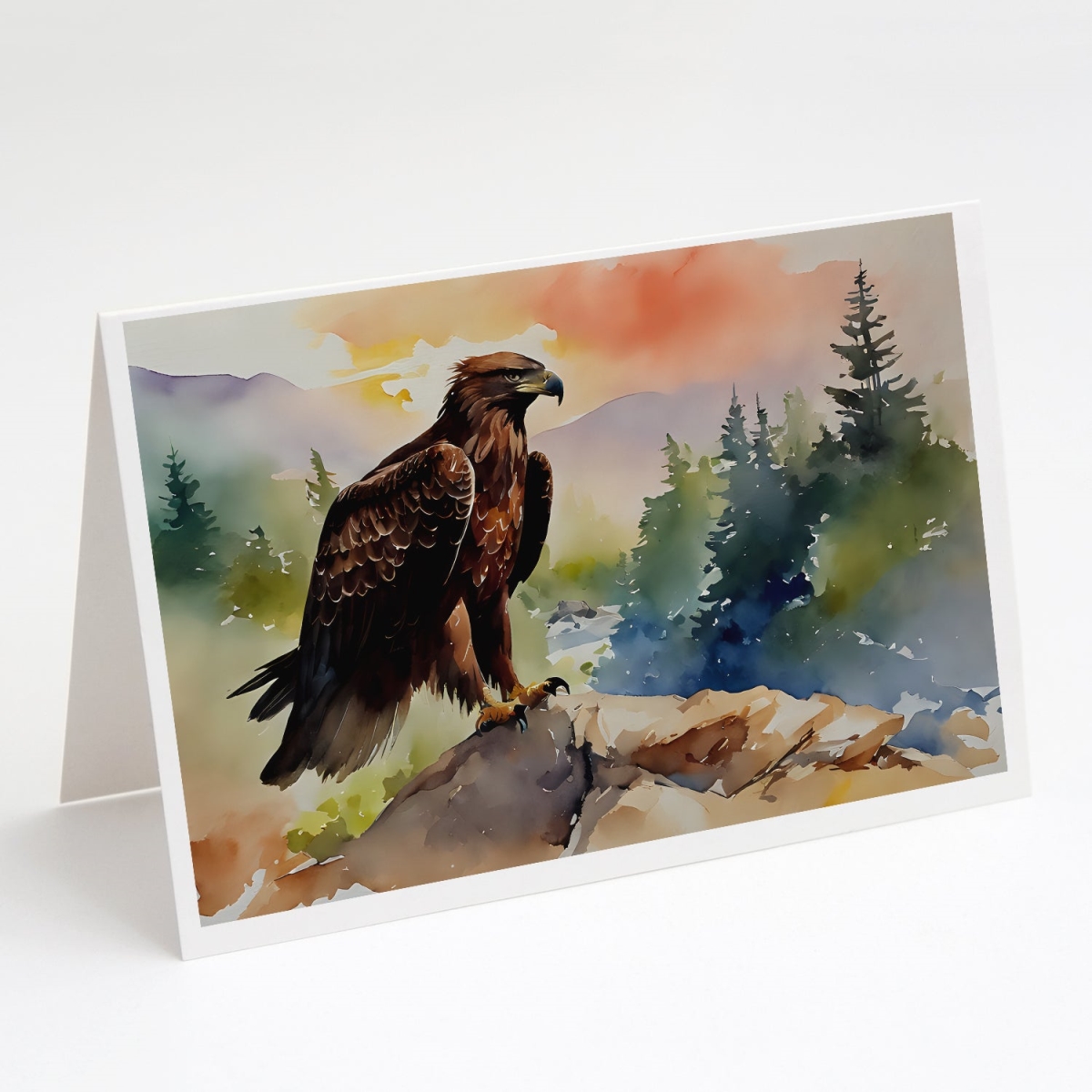 5 x 7 in. Unisex Eagle Greeting Cards - Pack of 8