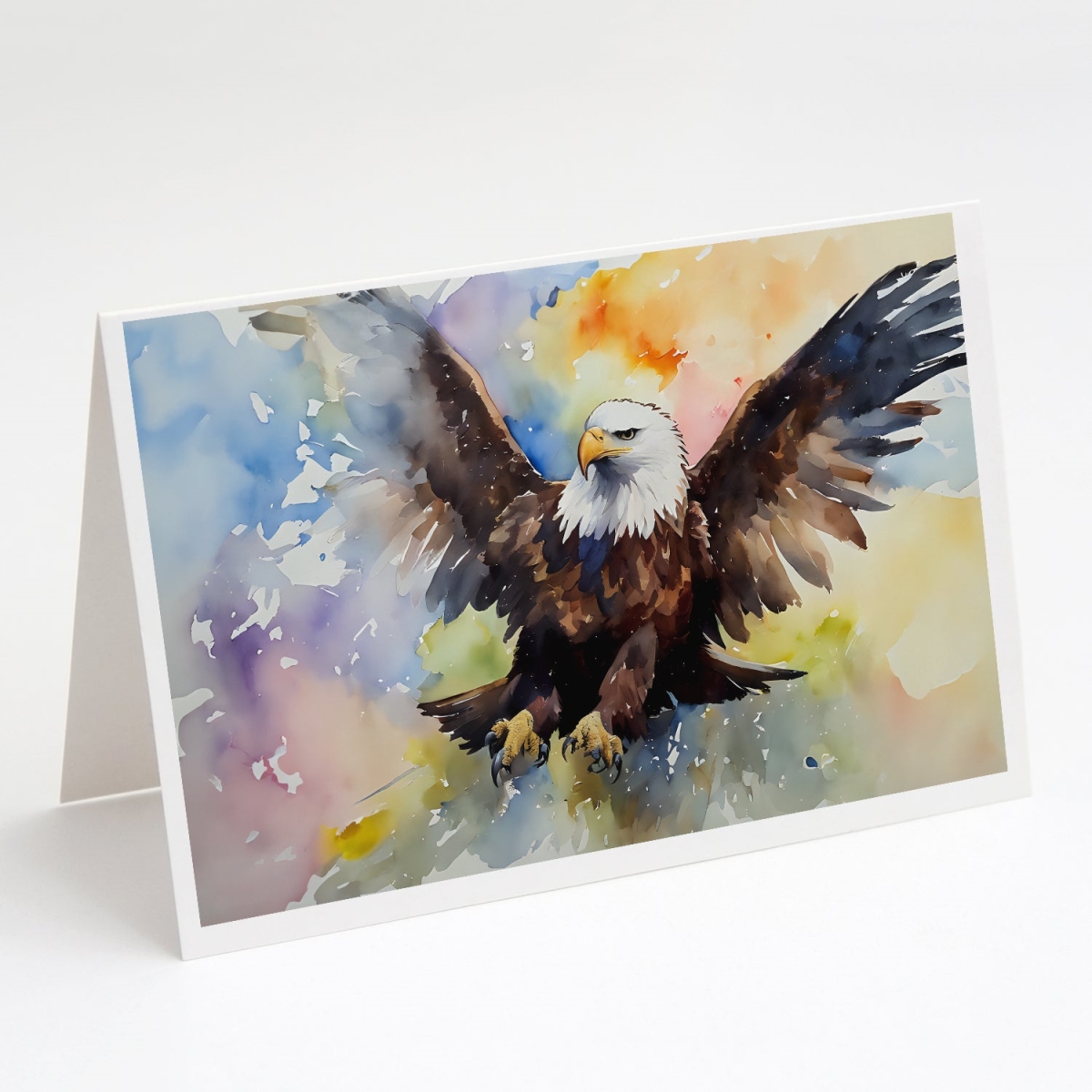 5 x 7 in. Unisex Eagle Greeting Cards - Pack of 8