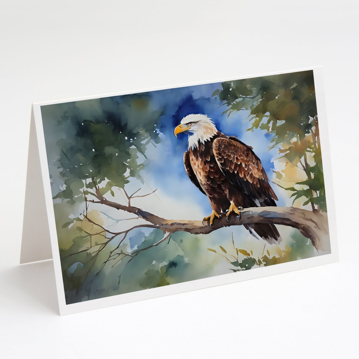 5 x 7 in. Unisex Eagle Greeting Cards - Pack of 8