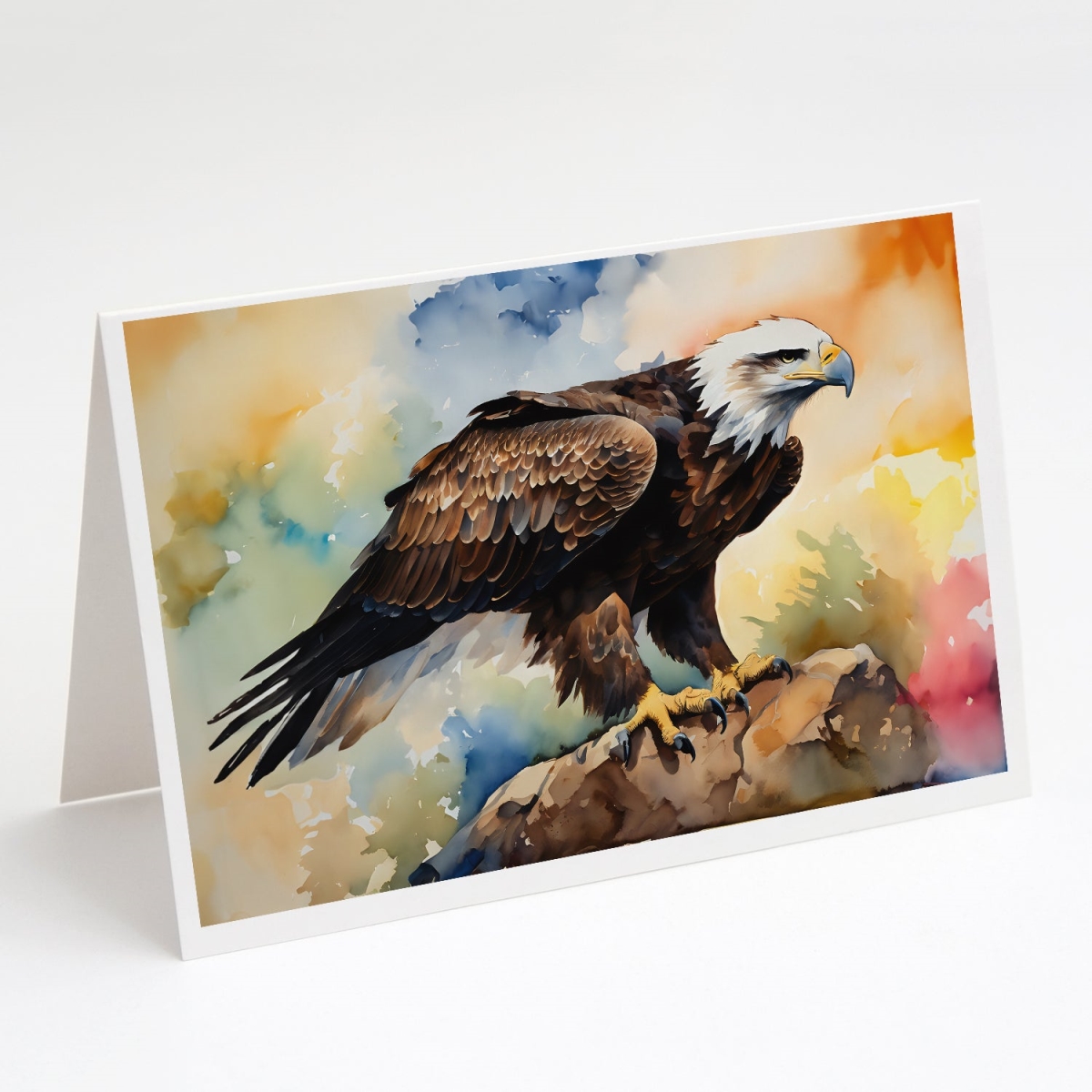 5 x 7 in. Unisex Eagle Greeting Cards - Pack of 8
