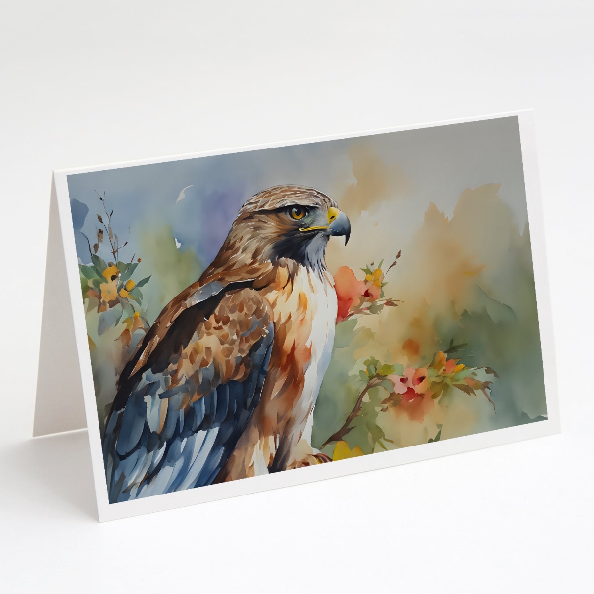 5 x 7 in. Unisex Hawk Greeting Cards - Pack of 8